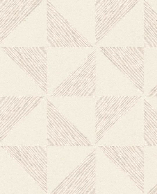 EIJFFINGER Geonature 366032 - Afbeelding 1 - Naturel, Rood, Scandinavisch, Retro, Vintage, Landelijk, Ruiten, Grafisch