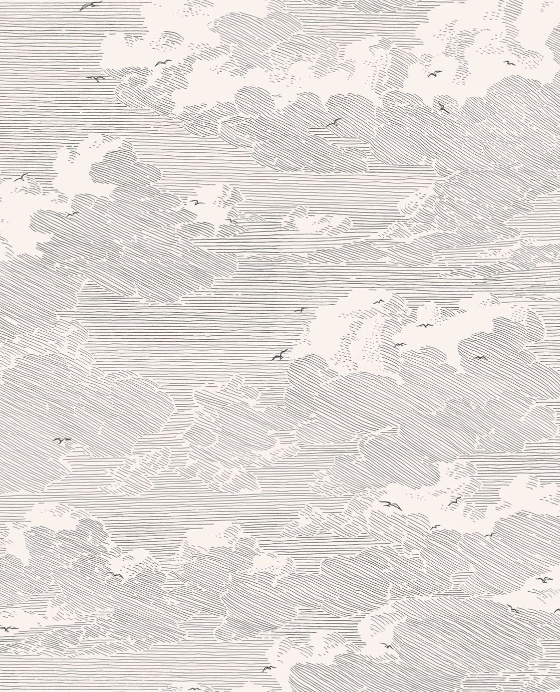 EIJFFINGER Geonature 366061 - Afbeelding 1 - Zwart / Grijs, Scandinavisch, Stoer, Industrieel, Grafisch, Vogels