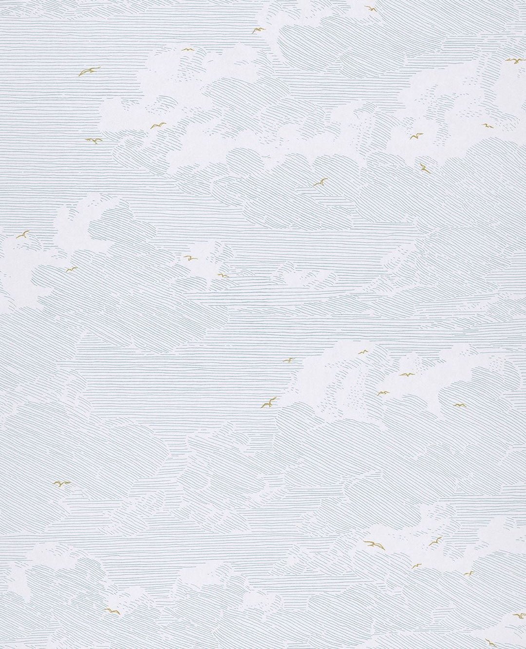 EIJFFINGER Geonature 366063 - Afbeelding 1 - Wit, Blauw, Scandinavisch, Romantisch, Grafisch, Vogels