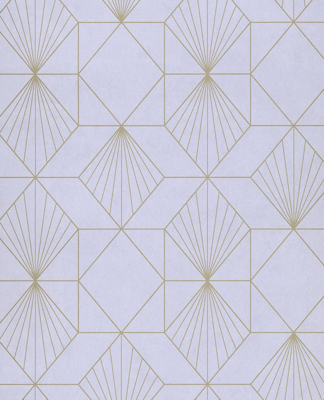 EIJFFINGER Geonature 366070 - Afbeelding 1 - Naturel, Paars, Goud, Scandinavisch, Retro, Vintage, Ruiten, Grafisch, Geometrisch