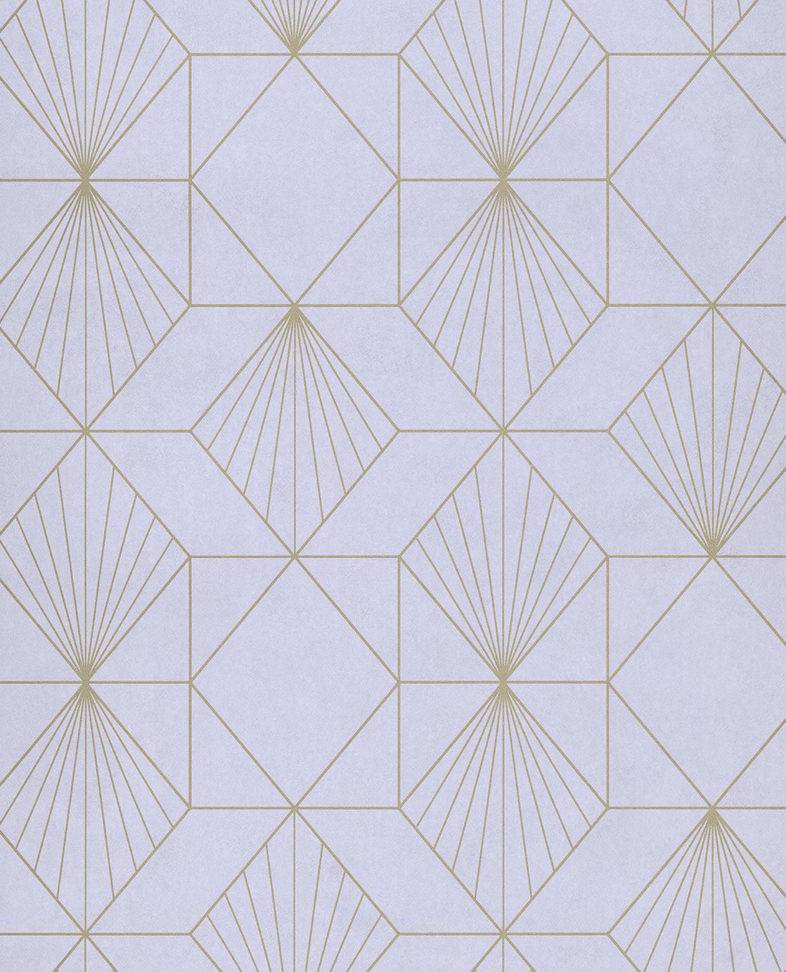 EIJFFINGER Geonature 366070 - Afbeelding 1 - Naturel, Paars, Goud, Scandinavisch, Retro, Vintage, Ruiten, Grafisch, Geometrisch