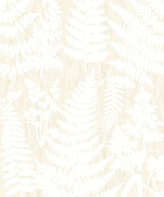 EIJFFINGER Geonature 366106 - Afbeelding 1 - Naturel, Wit, Romantisch, Grafisch, Bladeren