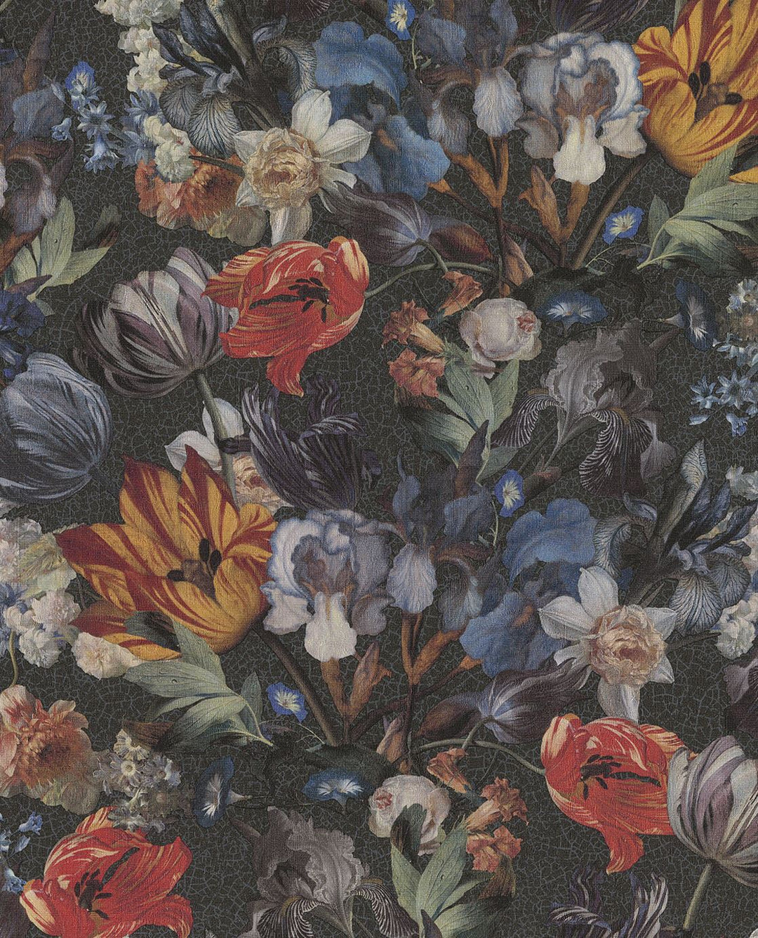 EIJFFINGER Masterpiece 358010 - Afbeelding 1 - Multi, Zwart / Grijs, Romantisch, Klassiek, Bloemen