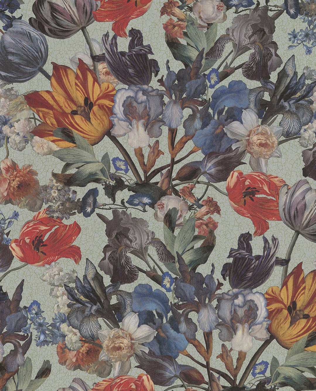 EIJFFINGER Masterpiece 358013 - Afbeelding 1 - Multi, Blauw, Romantisch, Klassiek, Bloemen