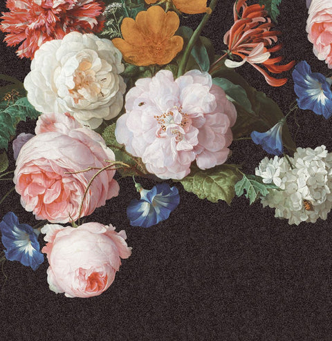 EIJFFINGER Masterpiece 358113 - Afbeelding 1 - Multi, Zwart / Grijs, Klassiek, Bloemen
