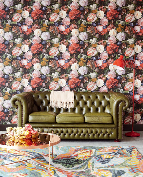 EIJFFINGER Masterpiece 358000 - Afbeelding 2 - Multi, Zwart / Grijs, Romantisch, Klassiek, Bloemen