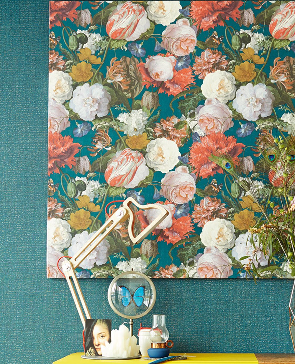 EIJFFINGER Masterpiece 358002 - Afbeelding 2 - Multi, Groen, Romantisch, Klassiek, Bloemen