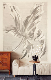 EIJFFINGER Masterpiece 358117 - Afbeelding 2 - Wit, Zwart / Grijs, Klassiek, Bloemen