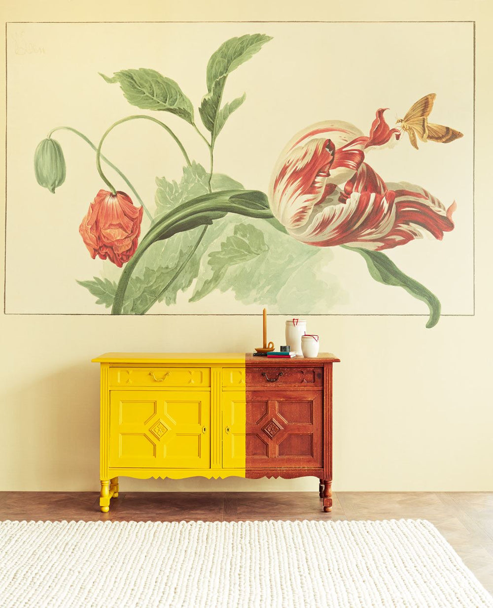 EIJFFINGER Masterpiece 358118 - Afbeelding 2 - Wit, Multi, Klassiek, Bloemen