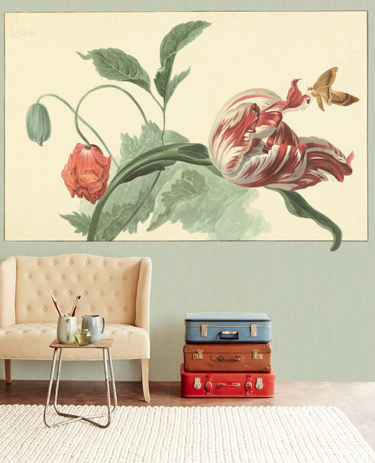 EIJFFINGER Masterpiece 358119 - Afbeelding 2 - Multi, Groen, Klassiek, Bloemen
