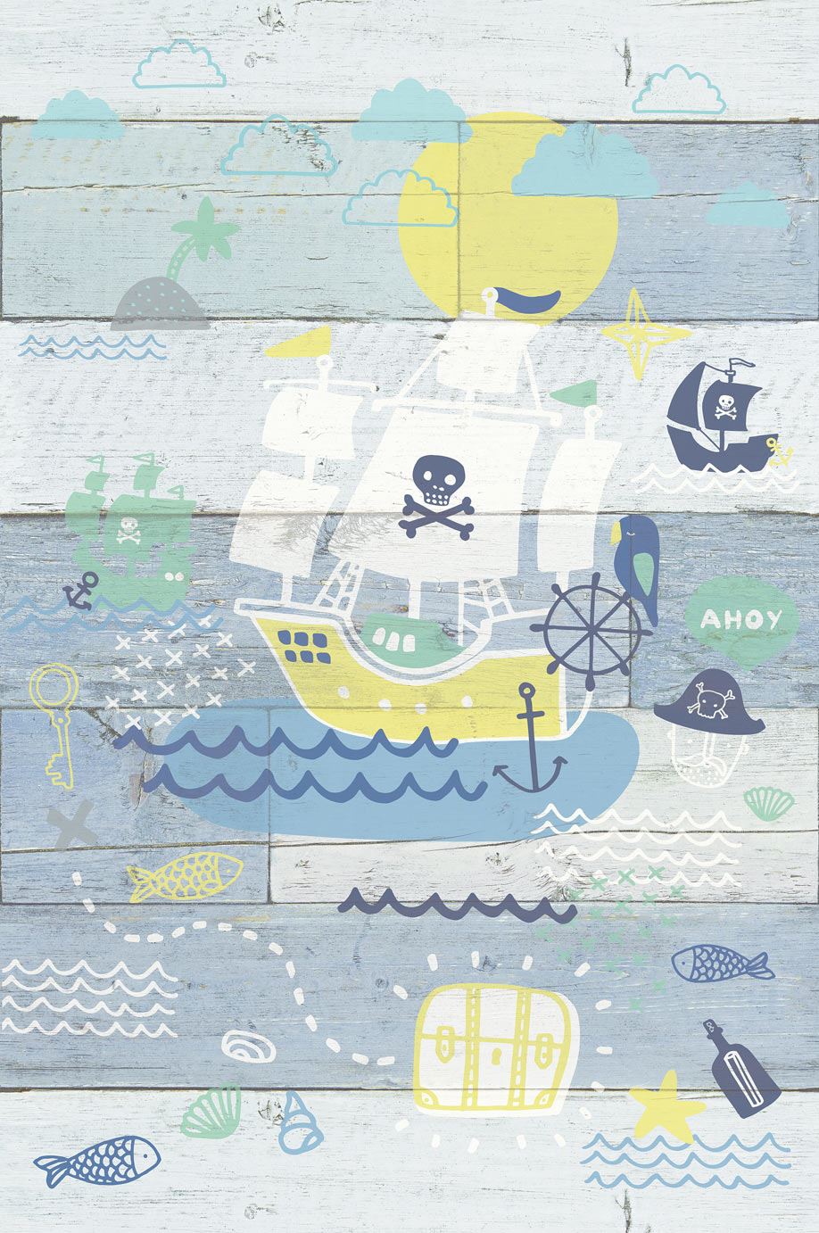 EIJFFINGER Wallpower Junior 364107 - Afbeelding 1 - Blauw, Kinderkamer