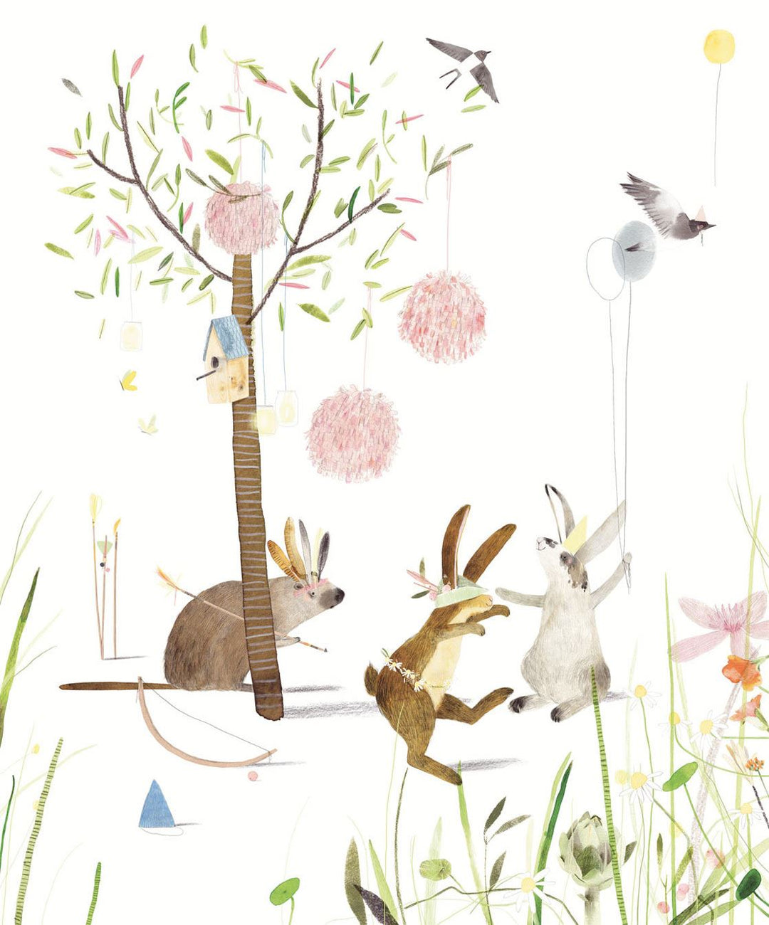 EIJFFINGER Wallpower Junior 364160 - Afbeelding 1 - Wit, Naturel, Scandinavisch, Kinderkamer