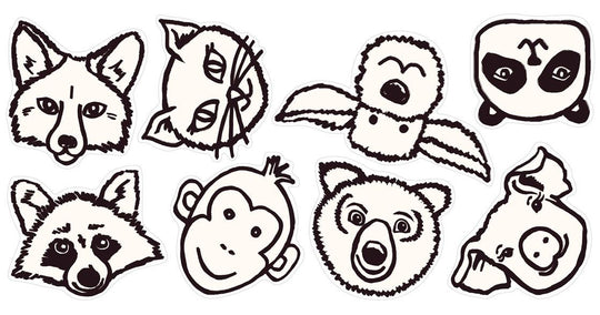 EIJFFINGER Materiaal Ondergrond Sticker 864002 - Afbeelding 1 - Zwart / Grijs, Kinderkamer