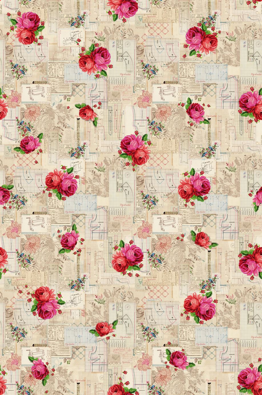 EIJFFINGER Pip Studio III 341080 - Afbeelding 1 - Naturel, Romantisch, Kinderkamer, Pip Studio