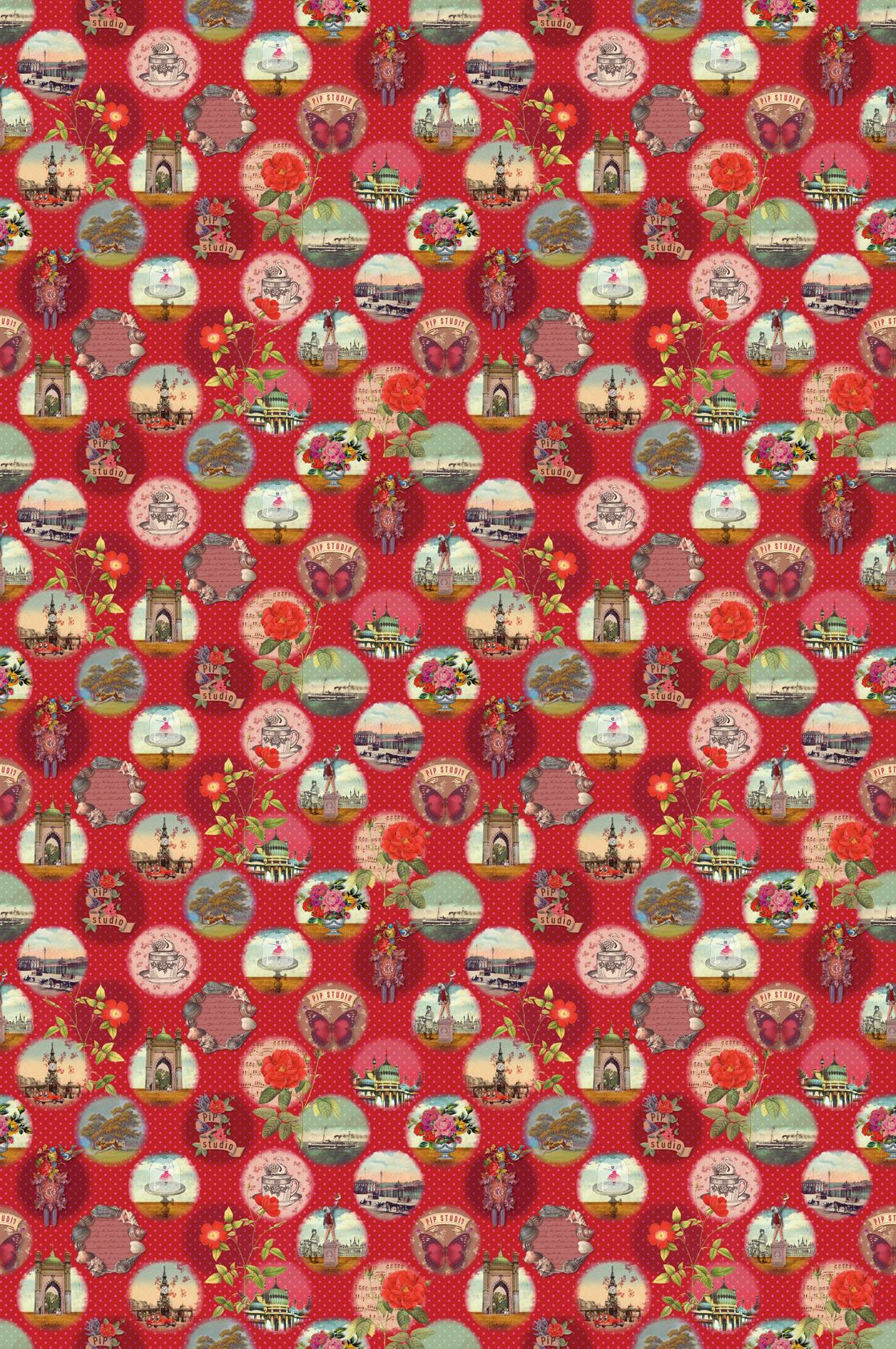 EIJFFINGER Pip Studio III 341096 - Afbeelding 1 - Rood, Retro, Vintage, Kinderkamer, Pip Studio