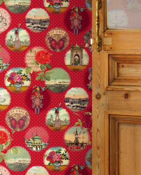 EIJFFINGER Pip Studio III 341096 - Afbeelding 2 - Rood, Retro, Vintage, Kinderkamer, Pip Studio