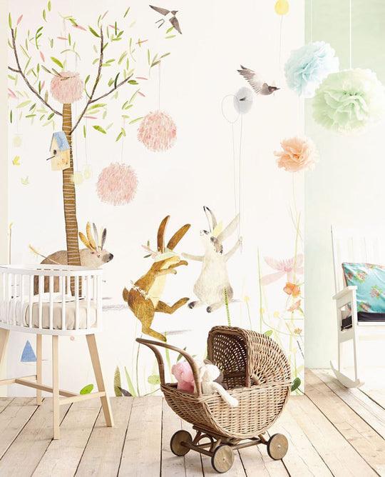 EIJFFINGER Wallpower Junior 364160 - Afbeelding 2 - Wit, Naturel, Scandinavisch, Kinderkamer