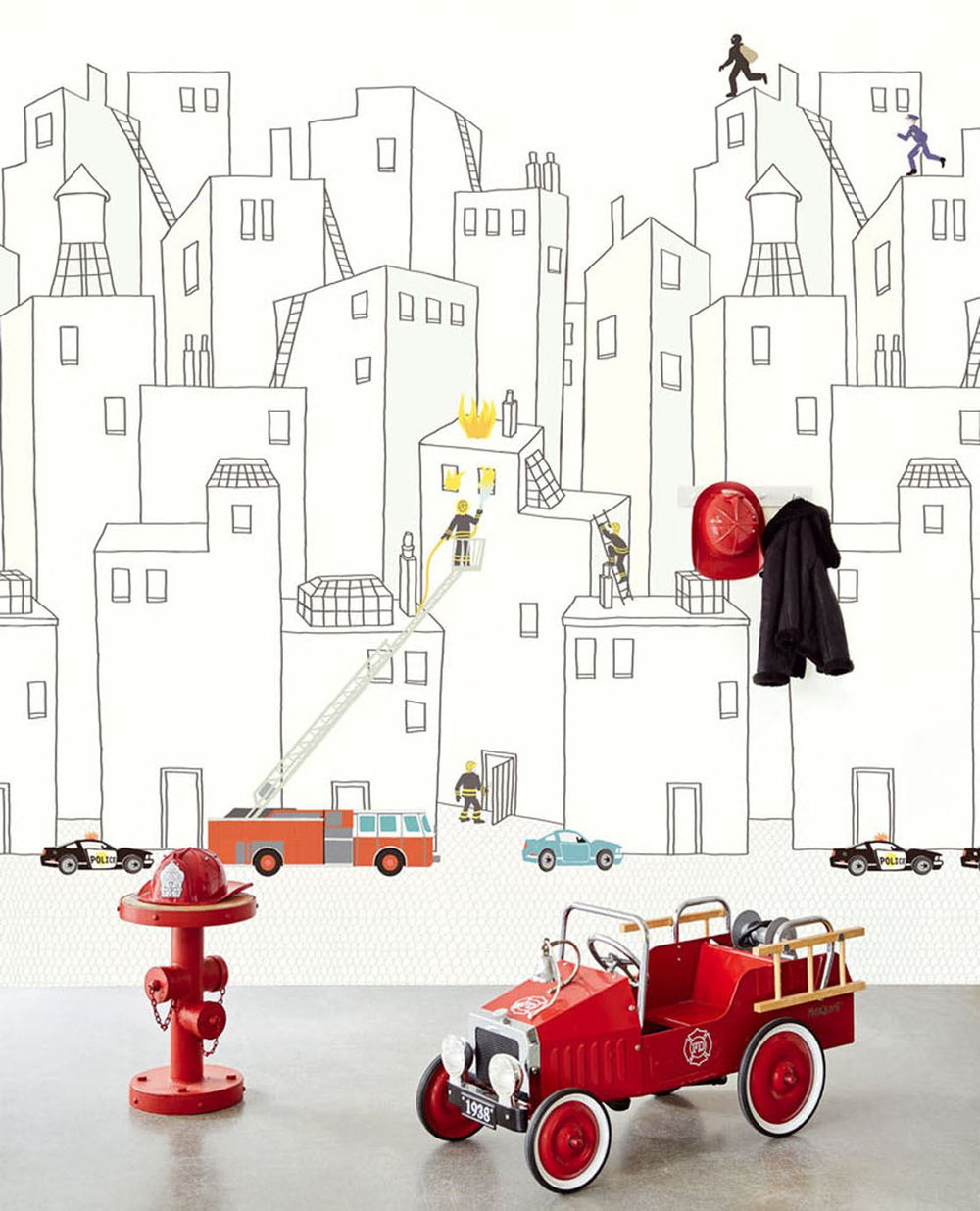 EIJFFINGER Wallpower Junior 364173 - Afbeelding 2 - Wit, Zwart / Grijs, Kinderkamer