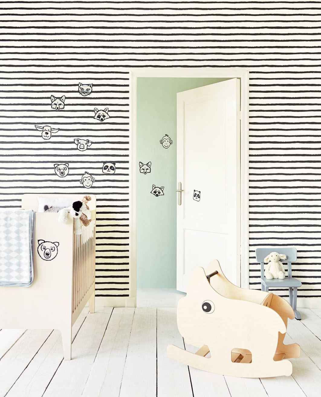 EIJFFINGER Materiaal Ondergrond Sticker 864002 - Afbeelding 3 - Zwart / Grijs, Kinderkamer
