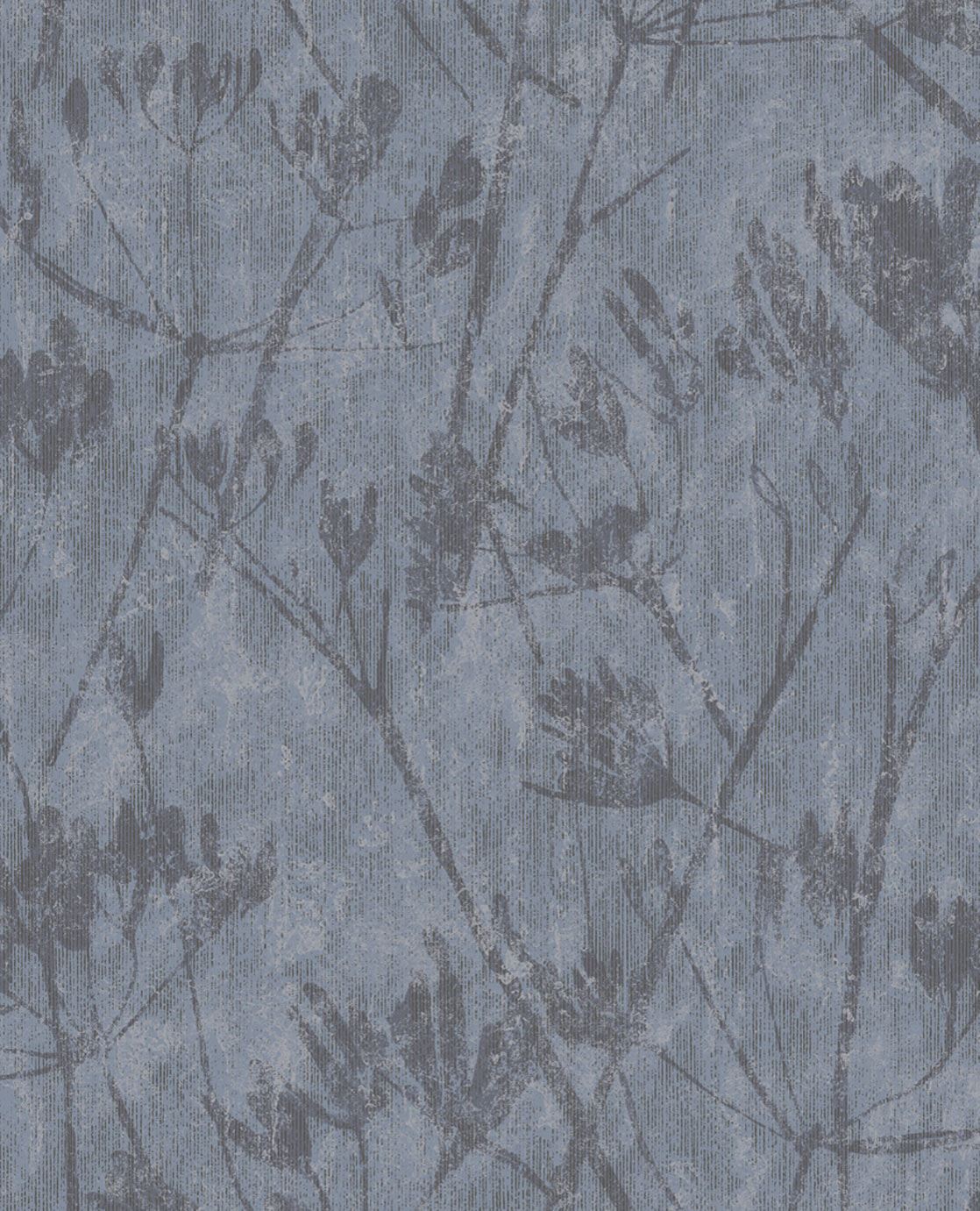 EIJFFINGER Lino 379052 - Afbeelding 1 - Blauw, Landelijk, Stoer, Industrieel, Natuurlijk, Bladeren