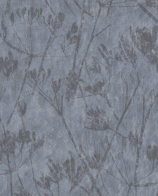 EIJFFINGER Lino 379052 - Afbeelding 1 - Blauw, Landelijk, Stoer, Industrieel, Natuurlijk, Bladeren