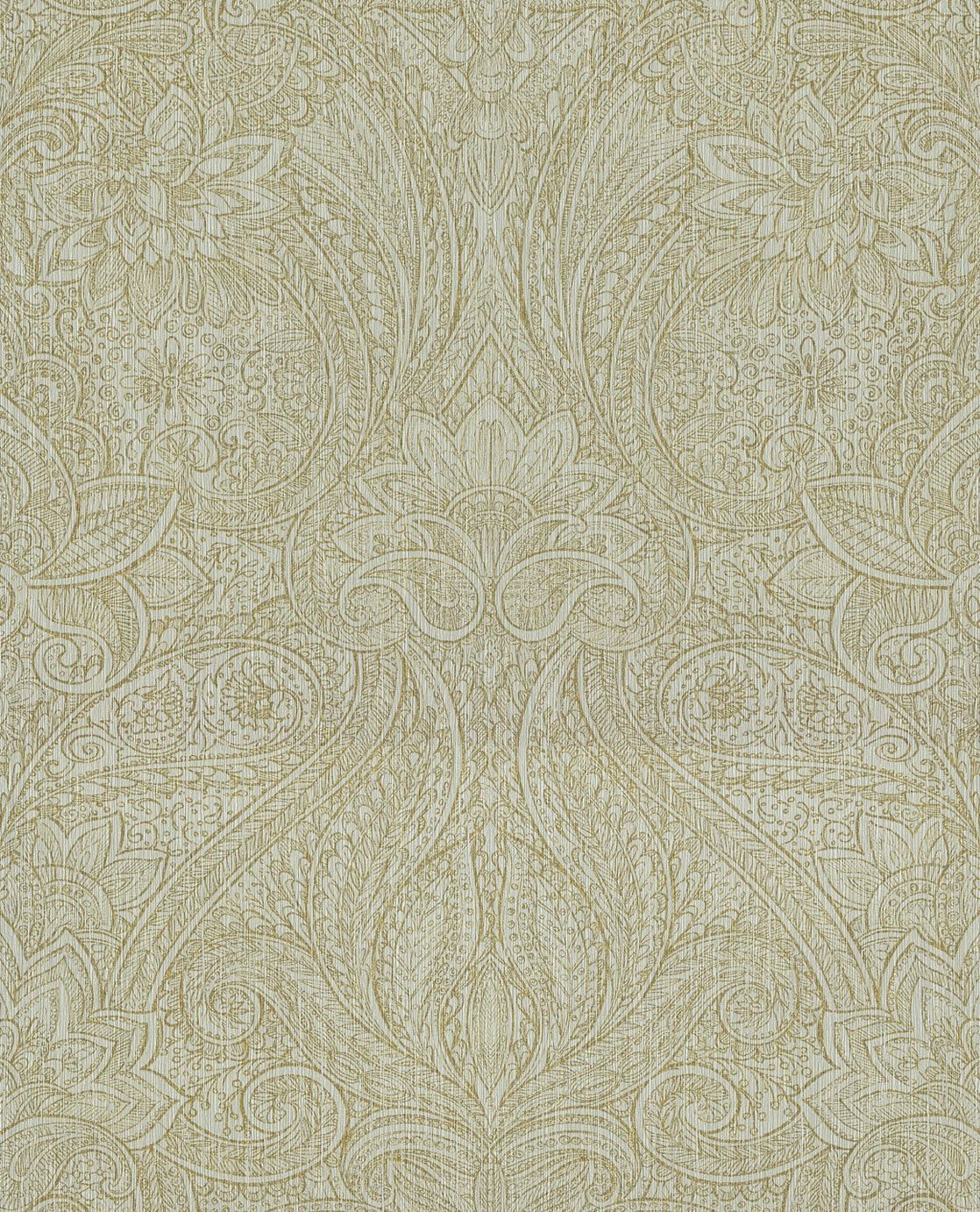 EIJFFINGER Sundari 375122 - Afbeelding 1 - Naturel, Blauw, Groen, Landelijk, Romantisch, Klassiek, Ornamenten
