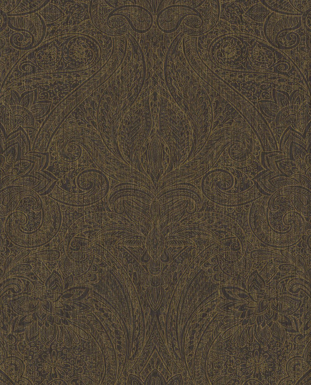 EIJFFINGER Sundari 375126 - Afbeelding 1 - Zwart / Grijs, Etnisch, Klassiek, Chic, Glamour, Ornamenten
