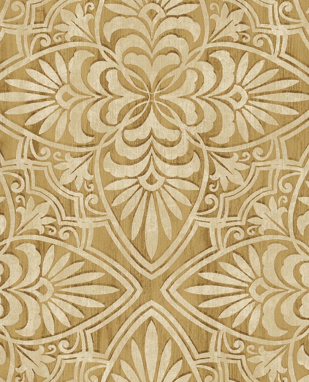 EIJFFINGER Sundari 375132 - Afbeelding 1 - Geel, Landelijk, Etnisch, Stoer, Industrieel, Natuurlijk, Ornamenten, Geometrisch