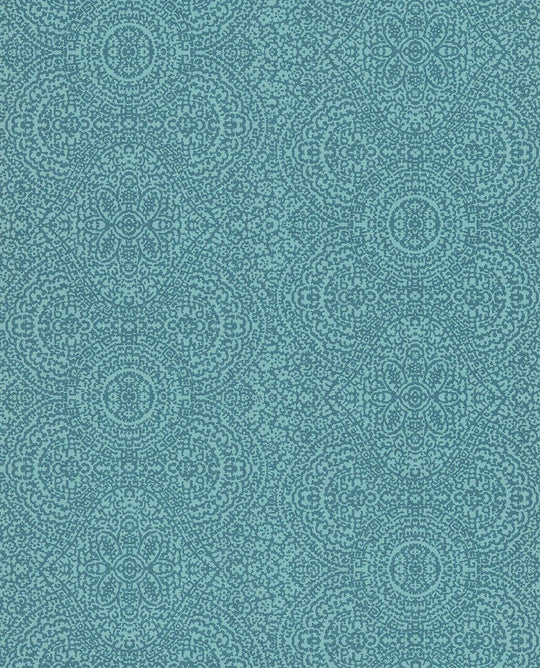EIJFFINGER Sundari 375163 - Afbeelding 1 - Blauw, Etnisch, Basic, Ornamenten, Fantasie