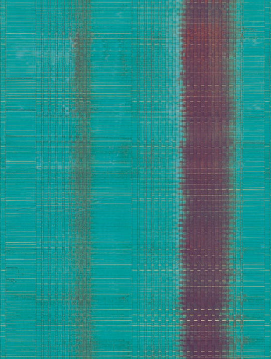 EIJFFINGER Sundari 375201 - Afbeelding 1 - Blauw, Etnisch, Stoer, Industrieel, Chic, Glamour, Structuren, Geometrisch 