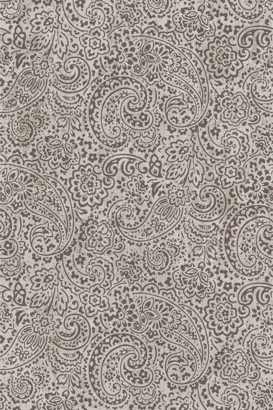 EIJFFINGER Sundari 375214 - Afbeelding 1 - Zwart / Grijs, Etnisch, Stoer, Industrieel, Ornamenten, Beton