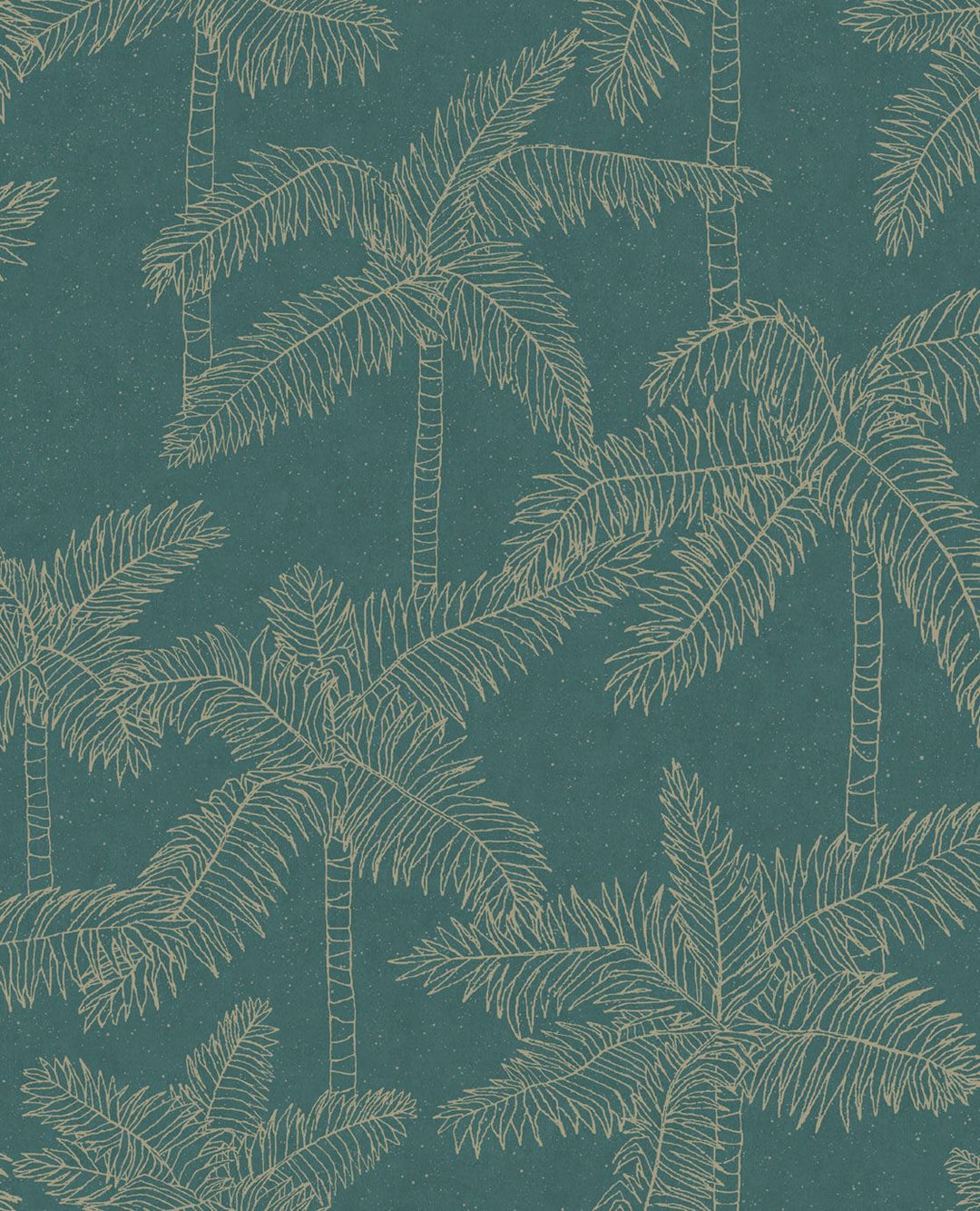 EIJFFINGER Vivid 384513 - Afbeelding 1 - Blauw, Groen, Retro, Vintage, Etnisch, Chic, Glamour, Natuurlijk, Bladeren