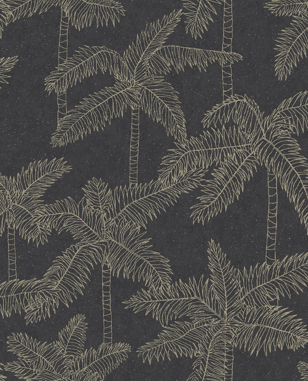 EIJFFINGER Vivid 384515 - Afbeelding 1 - Zwart / Grijs, Etnisch, Klassiek, Chic, Glamour, Natuurlijk, Bladeren