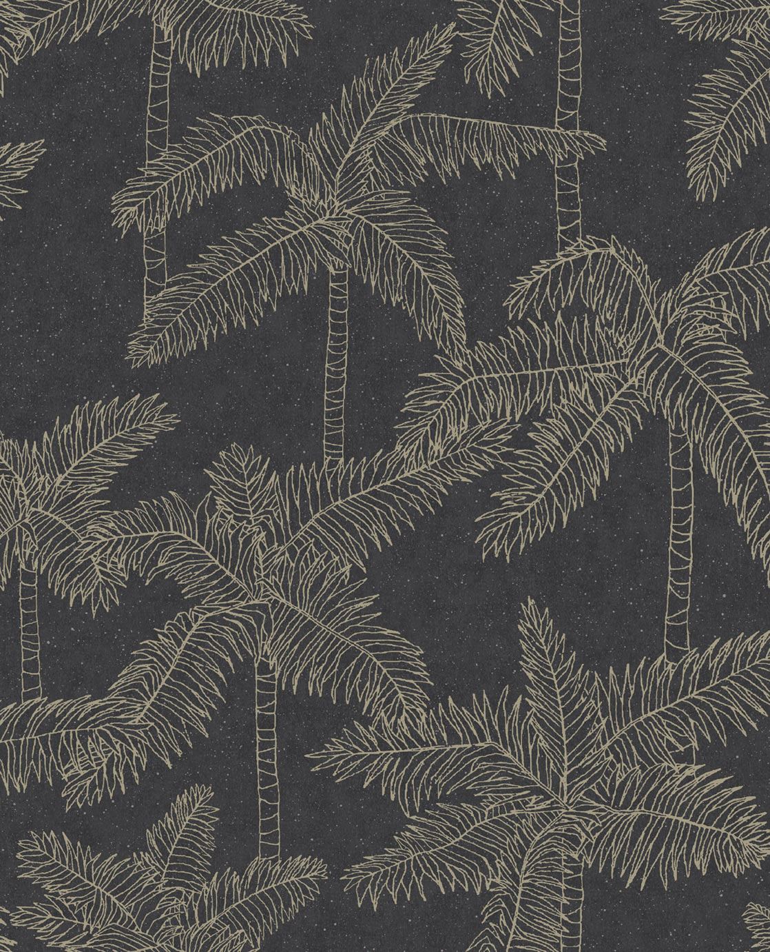 EIJFFINGER Vivid 384515 - Afbeelding 1 - Zwart / Grijs, Etnisch, Klassiek, Chic, Glamour, Natuurlijk, Bladeren