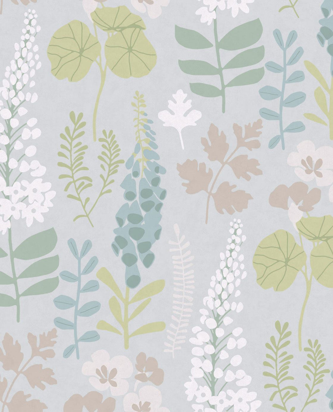 EIJFFINGER Vivid 384530 - Afbeelding 1 - Multi, Naturel, Zwart / Grijs, Scandinavisch, Retro, Vintage, Landelijk, Natuurlijk, Bloemen