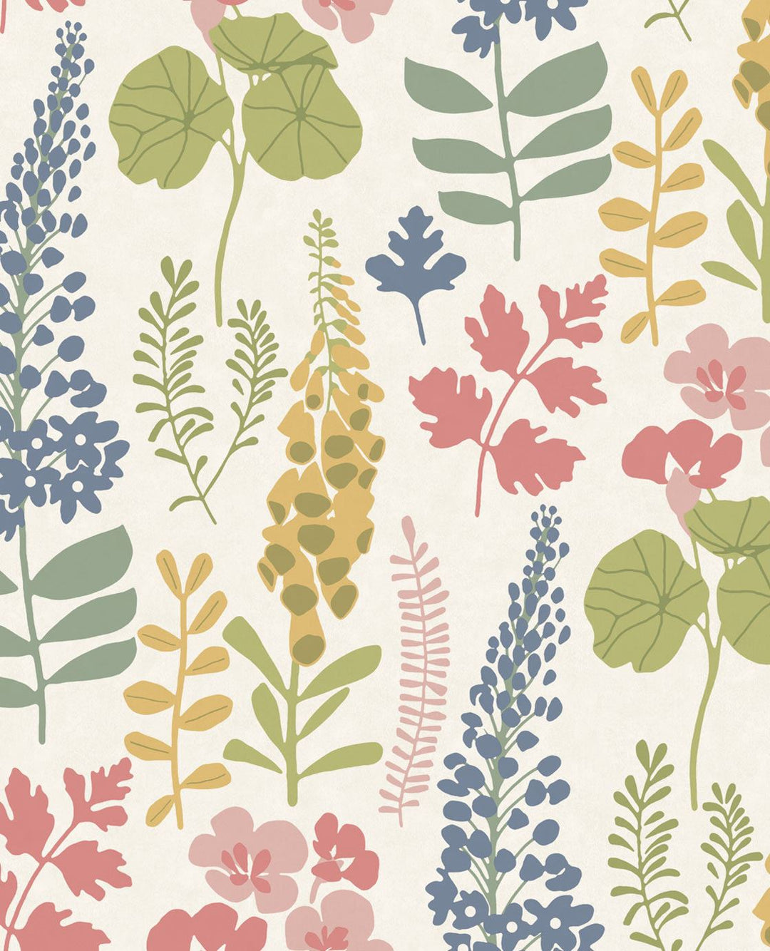 EIJFFINGER Vivid 384532 - Afbeelding 1 - Wit, Multi, Scandinavisch, Retro, Vintage, Klassiek, Natuurlijk, Bloemen