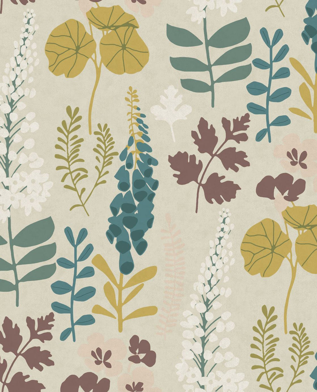 EIJFFINGER Vivid 384533 - Afbeelding 1 - Naturel, Multi, Scandinavisch, Retro, Vintage, Natuurlijk, Bloemen