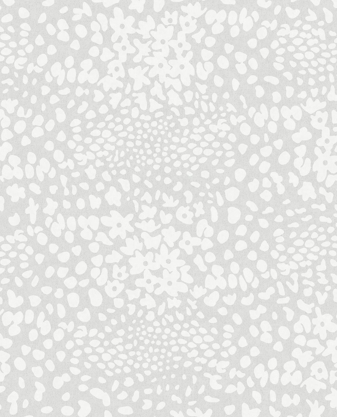 EIJFFINGER Vivid 384541 - Afbeelding 1 - Zwart / Grijs, Retro, Vintage, Romantisch, Basic, Structuren, Fantasie, Bloemen