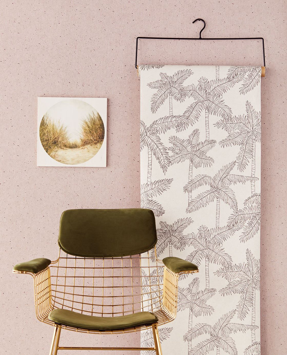 EIJFFINGER Vivid 384522 - Afbeelding 2 - Paars, Scandinavisch, Retro, Vintage, Kinderkamer, Effen, Uni, Structuren, Stippen