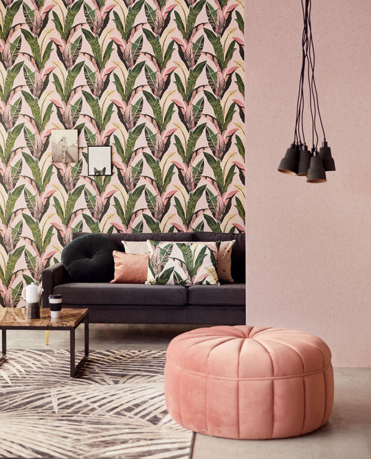 EIJFFINGER Vivid 384522 - Afbeelding 3 - Paars, Scandinavisch, Retro, Vintage, Kinderkamer, Effen, Uni, Structuren, Stippen