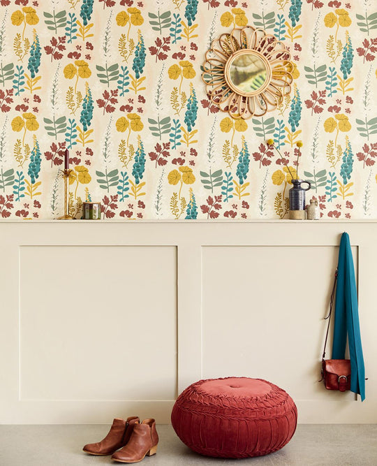 EIJFFINGER Vivid 384533 - Afbeelding 3 - Naturel, Multi, Scandinavisch, Retro, Vintage, Natuurlijk, Bloemen