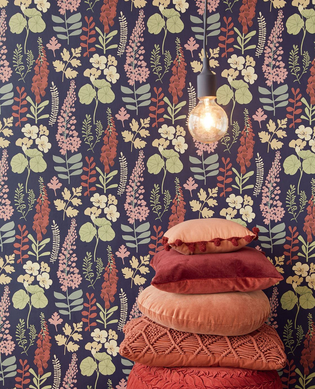 EIJFFINGER Vivid 384534 - Afbeelding 2 - Multi, Blauw, Scandinavisch, Retro, Vintage, Klassiek, Natuurlijk, Bloemen