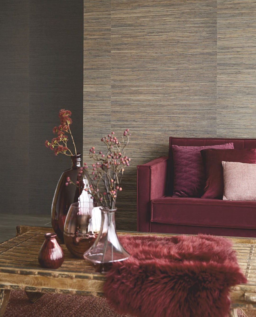 EIJFFINGER Natural Wallcovering II 389508 - Afbeelding 3 - Naturel, Zwart / Grijs, Landelijk, Etnisch, Chic, Glamour, Natuurlijk, Structuren