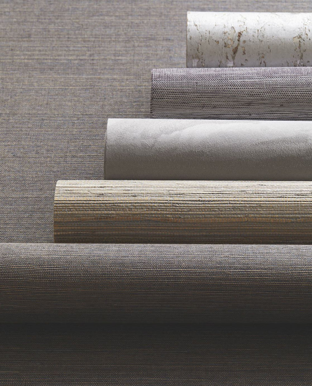 EIJFFINGER Natural Wallcovering II 389551 - Afbeelding 2 - Blauw, Zwart / Grijs, Landelijk, Etnisch, Chic, Glamour, Natuurlijk, Structuren