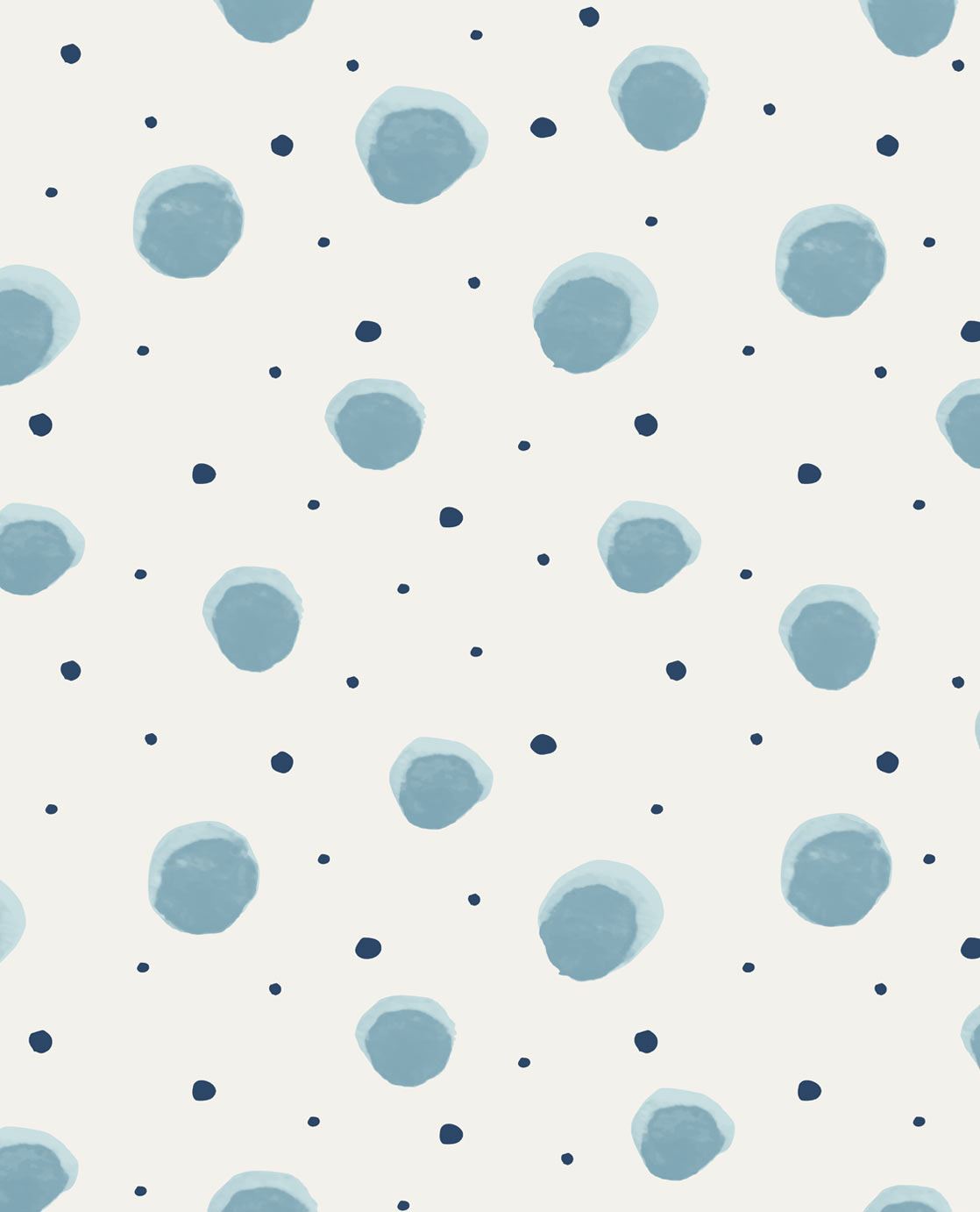 EIJFFINGER Rice II 383511 - Afbeelding 1 - Blauw, Scandinavisch, Retro, Vintage, Rice