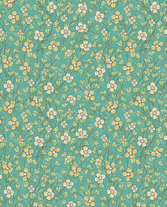 EIJFFINGER Rice II 383535 - Afbeelding 1 - Groen, Scandinavisch, Romantisch, Rice