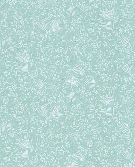 EIJFFINGER Rice II 383542 - Afbeelding 1 - Blauw, Groen, Scandinavisch, Romantisch, Rice
