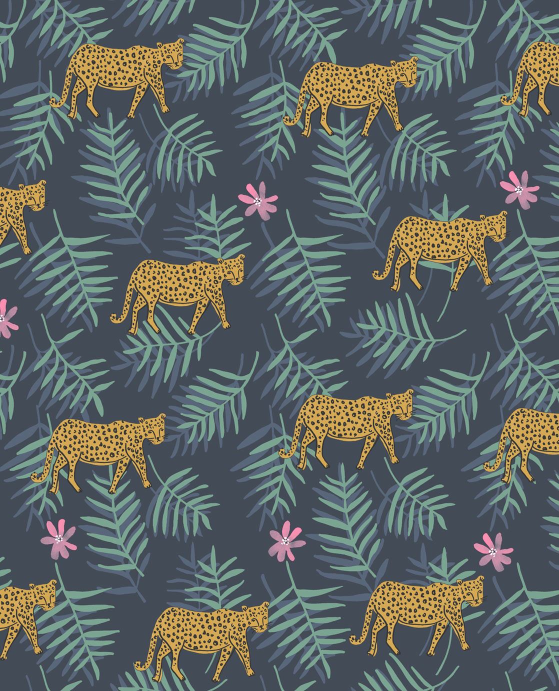 EIJFFINGER Rice II 383552 - Afbeelding 1 - Blauw, Zwart / Grijs, Scandinavisch, Etnisch, Rice
