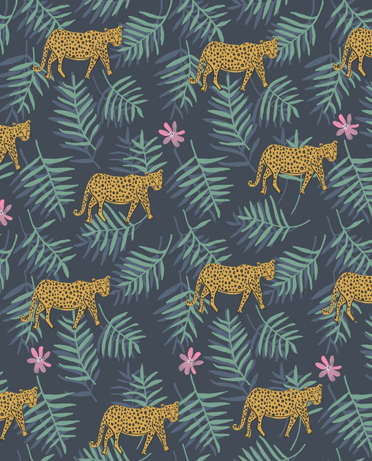 EIJFFINGER Rice II 383552 - Afbeelding 1 - Blauw, Zwart / Grijs, Scandinavisch, Etnisch, Rice