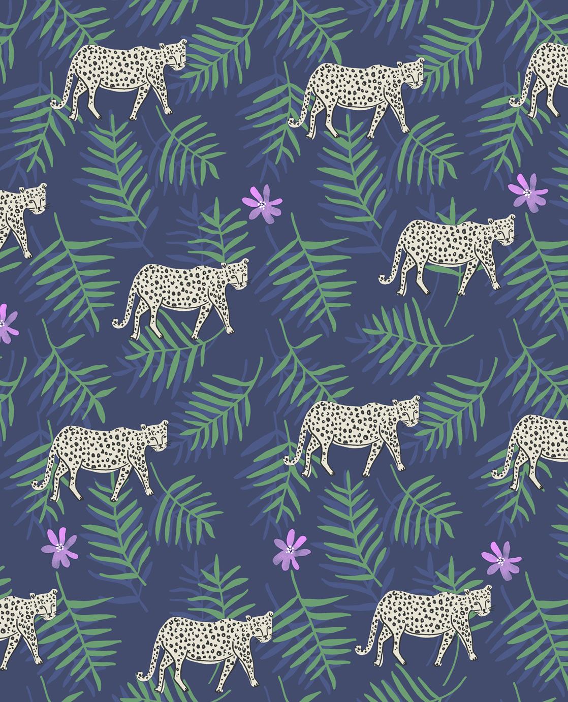 EIJFFINGER Rice II 383553 - Afbeelding 1 - Blauw, Scandinavisch, Etnisch, Rice